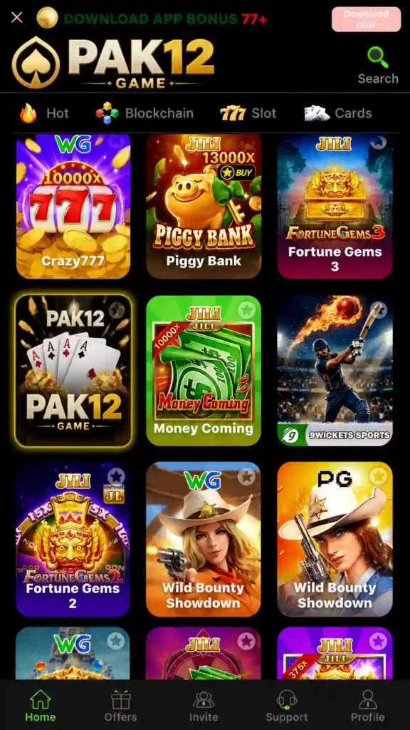 Pak12 Game